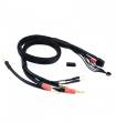 2x 2S CHARGE CABLE LEAD XT60 - PK 4mm & 5mm (60cm) - UR46504-XT