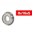 "8x16x5mm FLANGED ""HS"" METAL SHIELDED BEARING SET (2pcs) - UR7840-2