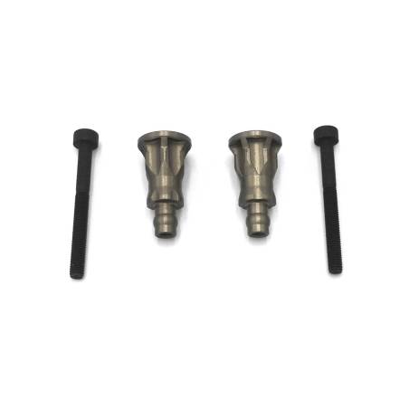 Soporte amortiguador Fastrace +5mm endurecido para Mugen MBX7/8 (2)