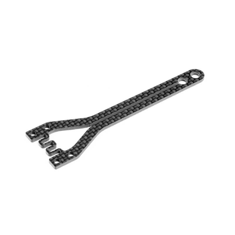 X4A'23 GRAPHITE UPPER DECK - SPLIT FRONT - 2.0MM - XRAY X4A'23 GRAPHITE UPPER DECK - SPLIT FRONT - 2.0MM - XRAY