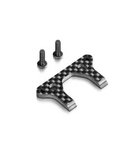 T4'20 GRAPHITE BUMPER UPPER HOLDER BRACE 3.0MM - 301208 - XRAY