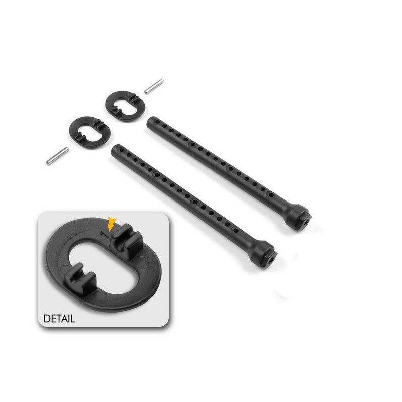 FRONT BODY MOUNT SET +1MM HEIGHT - 301323 - XRAY FRONT BODY MOUNT SET +1MM HEIGHT - 301323 - XRAY