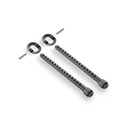 FRONT BODY MOUNT SET 6MM - HARD - XRAY