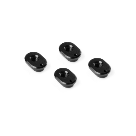 X4 ALU CASTER BUSHING FRONT 3°/REAR 0.5° - 1 DOT (4) - XRAY - 302310