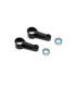 X4 ALU DUAL STEERING ARM BLACK + BALL-BEARINGS (2) - XRAY - 302517-K