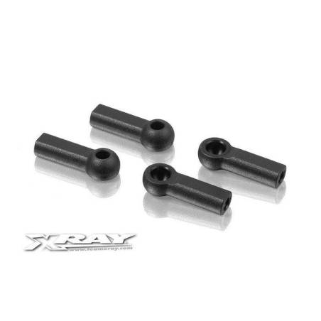 COMPOSITE BALL JOINT 4.9MM - CLOSED WITH HOLE (4) - 302665 - XRAY