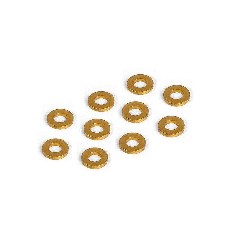 ALU SHIM 3x6x1.0MM - ORANGE (10) - XRAY ALU SHIM 3x6x1.0MM - ORANGE (10) - XRAY