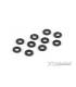 ALU SHIM 3x6x1.0MM - BLACK (10) - 303122-K - XRAY