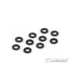 ALU SHIM 3x6x1.0MM - BLACK (10) - 303122-K - XRAY