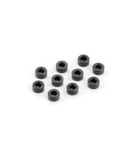 ALU SHIM 3x6x3.0MM - BLACK (10) - 303125-K - XRAY