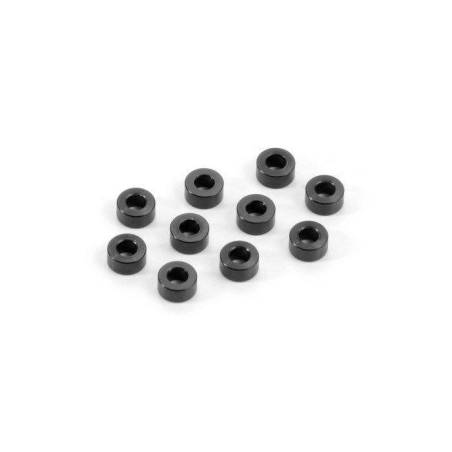 ALU SHIM 3x6x3.0MM - BLACK (10) - XRAY