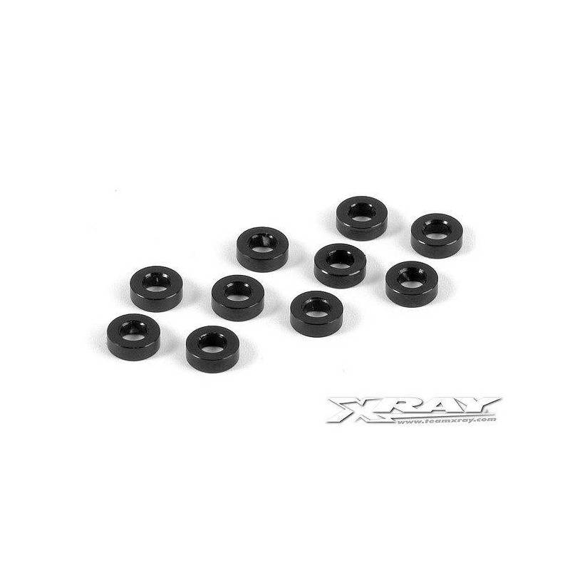 ALU SHIM 3x6x2.0MM - BLACK (10) - 303123-K - XRAY ALU SHIM 3x6x2.0MM - BLACK (10) - 303123-K - XRAY