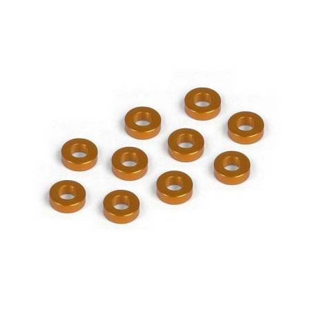 ALU SHIM 3x6x2.0MM - ORANGE (10) - 303123-O - XRAY
