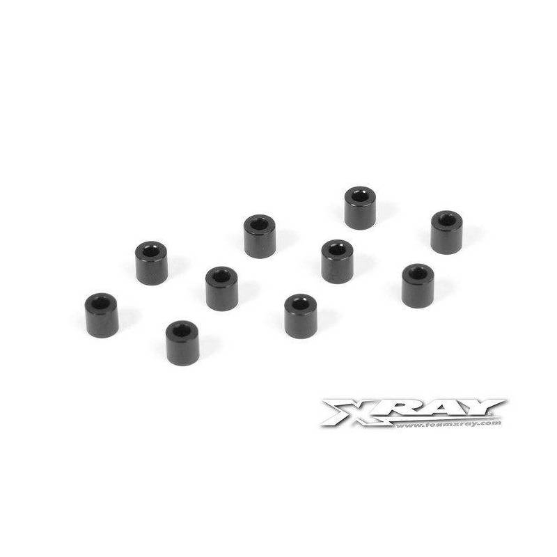 ALU SHIM 3x6x6.0MM - BLACK (10) - XRAY ALU SHIM 3x6x6.0MM - BLACK (10) - XRAY