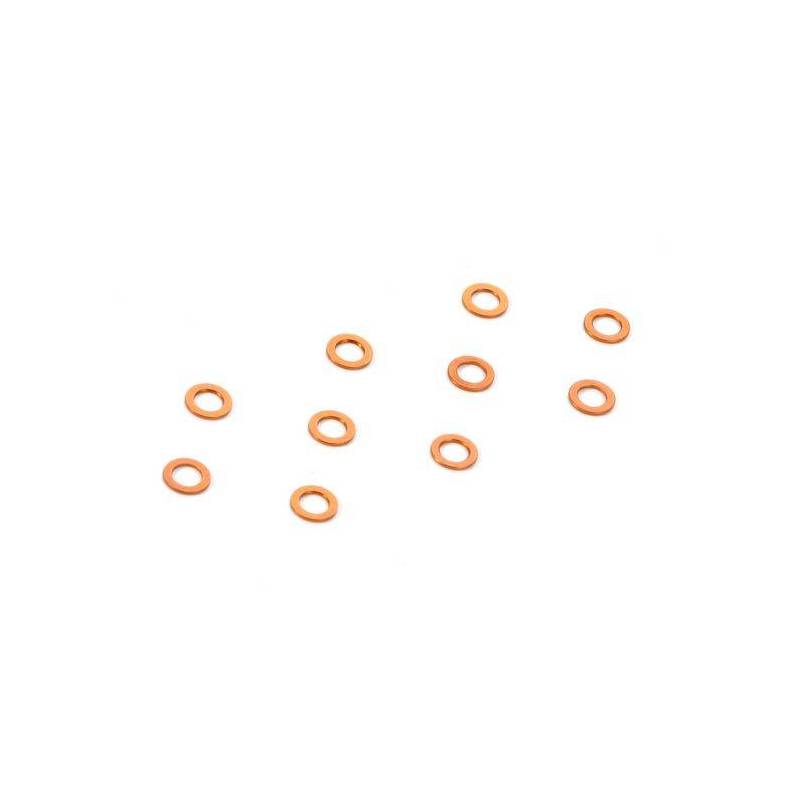 ALU SHIM 3x5x0.5MM - ORANGE (10) - XRAY ALU SHIM 3x5x0.5MM - ORANGE (10) - XRAY