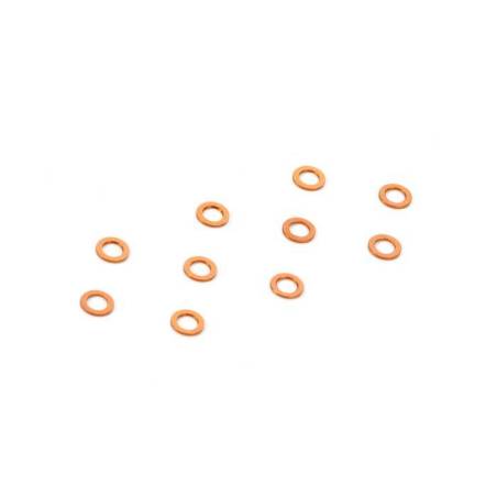 ALU SHIM 3x5x0.5MM - ORANGE (10) - 303142-O - XRAY