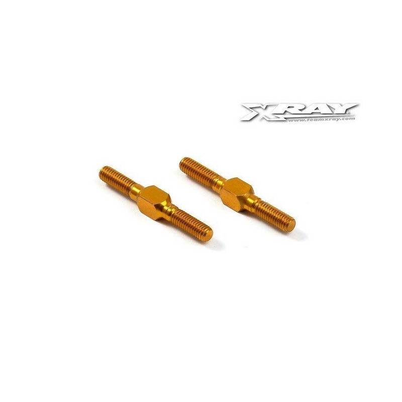 ALU ADJ. TURNBUCKLE L/R 26 MM - ORANGE - SWISS 7075 T6 (2) - XRAY ALU ADJ. TURNBUCKLE L/R 26 MM - ORANGE - SWISS 7075 T6 (2) - XRAY