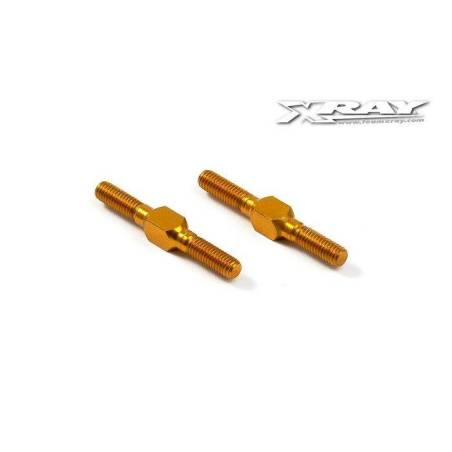 ALU ADJ. TURNBUCKLE L/R 26 MM - ORANGE - SWISS 7075 T6 (2) - 303212-O