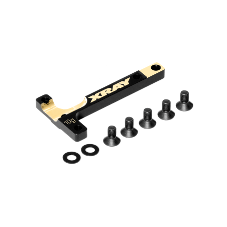X4 BRASS CHASSIS T-BRACE 10g - XRAY