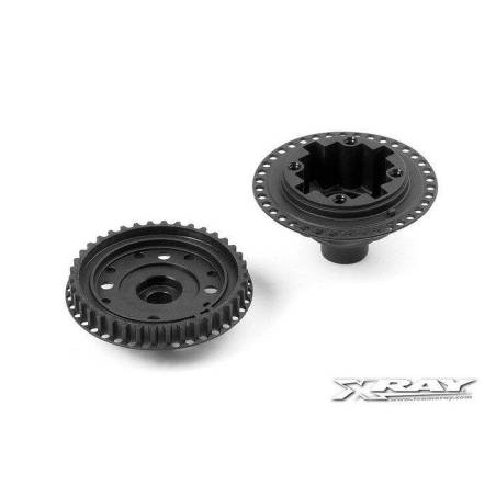 COMPOSITE GEAR DIFF. CASE & COVER - XRAY