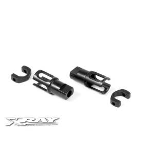 STEEL SOLID AXLE DRIVESHAFT ADAPTERS - HUDY SPRING STEEL™ (2) - 30513