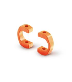 DRIVE SHAFT REPLACEMENT PLASTIC CAP 3.5 MM - ORANGE (4) - XRAY