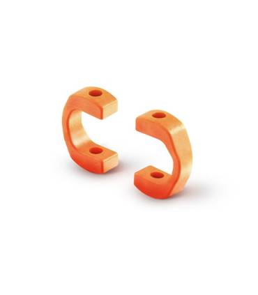 DRIVE SHAFT REPLACEMENT PLASTIC CAP 3.5 MM - ORANGE (4) - XRAY