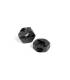 ALU WHEEL HUB - BLACK (2) - XRAY