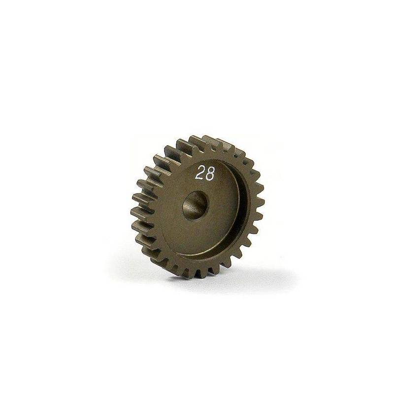 NARROW ALU PINION GEAR - HARD COATED 28T / 48 - 305928 - XRAY NARROW ALU PINION GEAR - HARD COATED 28T / 48 - 305928 - XRAY