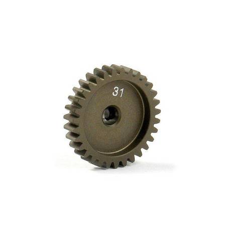 NARROW ALU PINION GEAR - HARD COATED 31T / 48 - XRAY