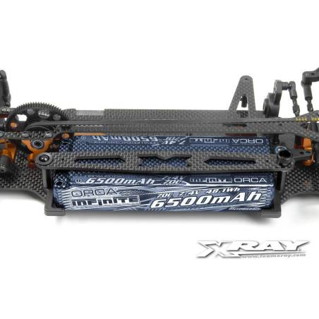 T4 GRAPHITE BATTERY STRAP FOR LiPo - SET - XRAY