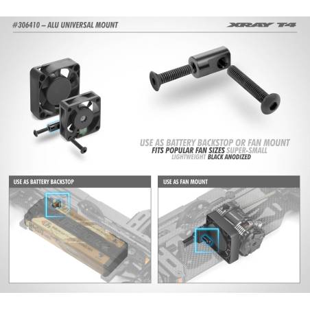 ALU UNIVERSAL MOUNT - 306410 - XRAY