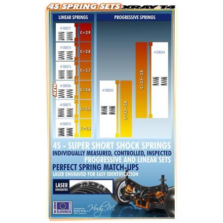XRAY 4S SPRING-SET C 2.6 (2) - XRAY