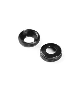 XLP ALU CAP FOR SHOCK BODY - BLACK (2) - XRAY - 308328-K