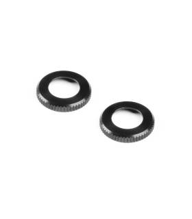 XLP ALU SHOCK CAP-NUT - BLACK (2) - XRAY