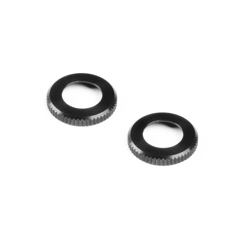 XLP ALU SHOCK CAP-NUT - BLACK (2) - XRAY XLP ALU SHOCK CAP-NUT - BLACK (2) - XRAY