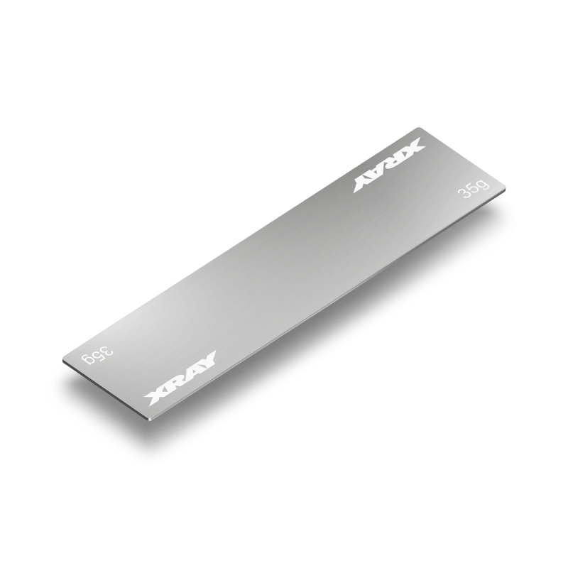 XRAY STAINLESS STEEL WEIGHT FOR SLIM BATTERY PACK 35G - XRAY - 309862 XRAY STAINLESS STEEL WEIGHT FOR SLIM BATTERY PACK 35G - XRAY - 309862