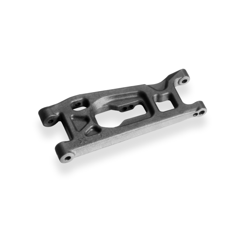 SUSP. ARM FRONT - LOW SHOCK MOUNTING - LOWER LEFT - GRAPHITE - XRAY SUSP. ARM FRONT - LOW SHOCK MOUNTING - LOWER LEFT - GRAPHITE - XRAY