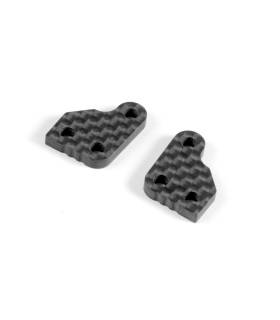 GRAPHITE EXTENSION FOR STEERING BLOCK (2) - 3 SLOTS - XRAY