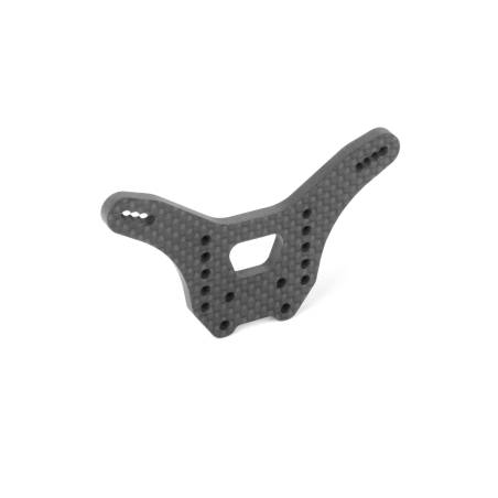 XB2 GRAPHITE SHOCK TOWER - 4-HOLES - LCG - REAR 4.0MM - XRAY