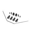 XB2 ANTI-ROLL BAR REAR 1.0MM SET - 323400 - XRAY