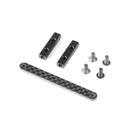 ALU SERVO HOLDERS & GRAPHITE BRIDGE - XRAY