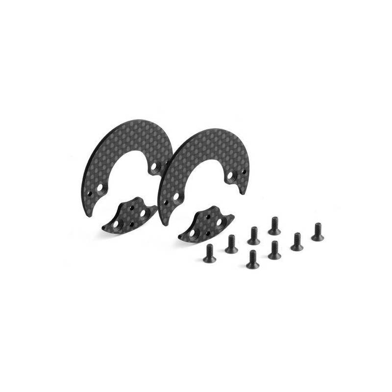 GRAPHITE REAR AERODYNAMIC DISC 1.6MM - LEFT+RIGHT - SET - XRAY GRAPHITE REAR AERODYNAMIC DISC 1.6MM - LEFT+RIGHT - SET - XRAY