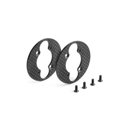 GRAPHITE FRONT AERODYNAMIC DISC 1.6MM - LEFT+RIGHT - SET - XRAY