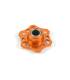 LIGHTWEIGHT DRIVE FLANGE WITH ONE-WAY BEARING - ALU 7075 T6 - ORANGE-