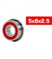 "5X8X2.5mm FLANGED ""HS"" RUBBER SEALED BEARING SET (2pcs) - UR7823-2