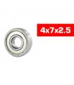 "4x7x2.5mm ""HS"" METAL SHIELDED BEARING SET (2pcs) - UR7856-2 - ULTI