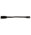 75mm SERVO EXTENSION WIRE BLACK (2.95IN)