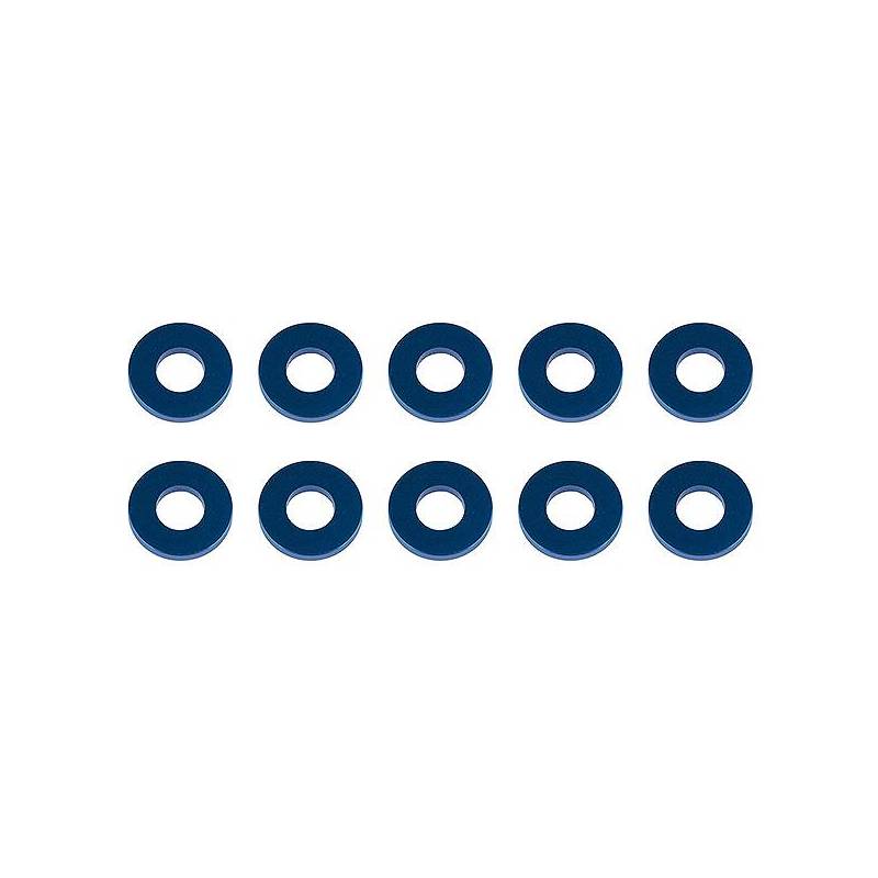 WASHERS 7.8 x 3.5 x 1.0mm BLUE ALU (10) WASHERS 7.8 x 3.5 x 1.0mm BLUE ALU (10)