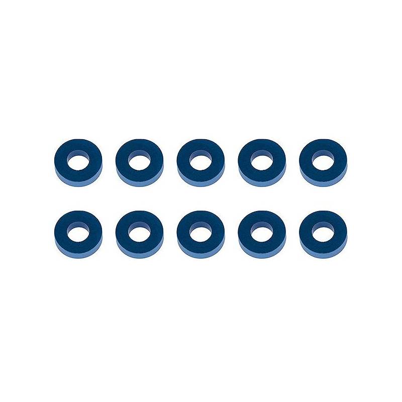 WASHERS 7.8 x 3.5 x 2.0mm BLUE ALU (10) - ASSOCIATED - 31389 WASHERS 7.8 x 3.5 x 2.0mm BLUE ALU (10) - ASSOCIATED - 31389